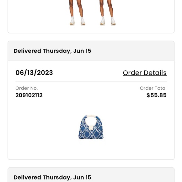 8 Other Reasons Worn Chambray Luna Bag from Revolve - Picture 5 of 6